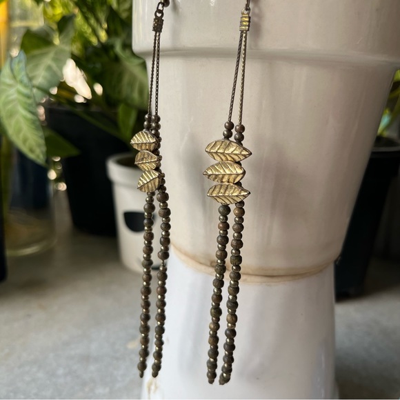 SOLD ❌ Long Boho Earrings - Picture 4 of 5